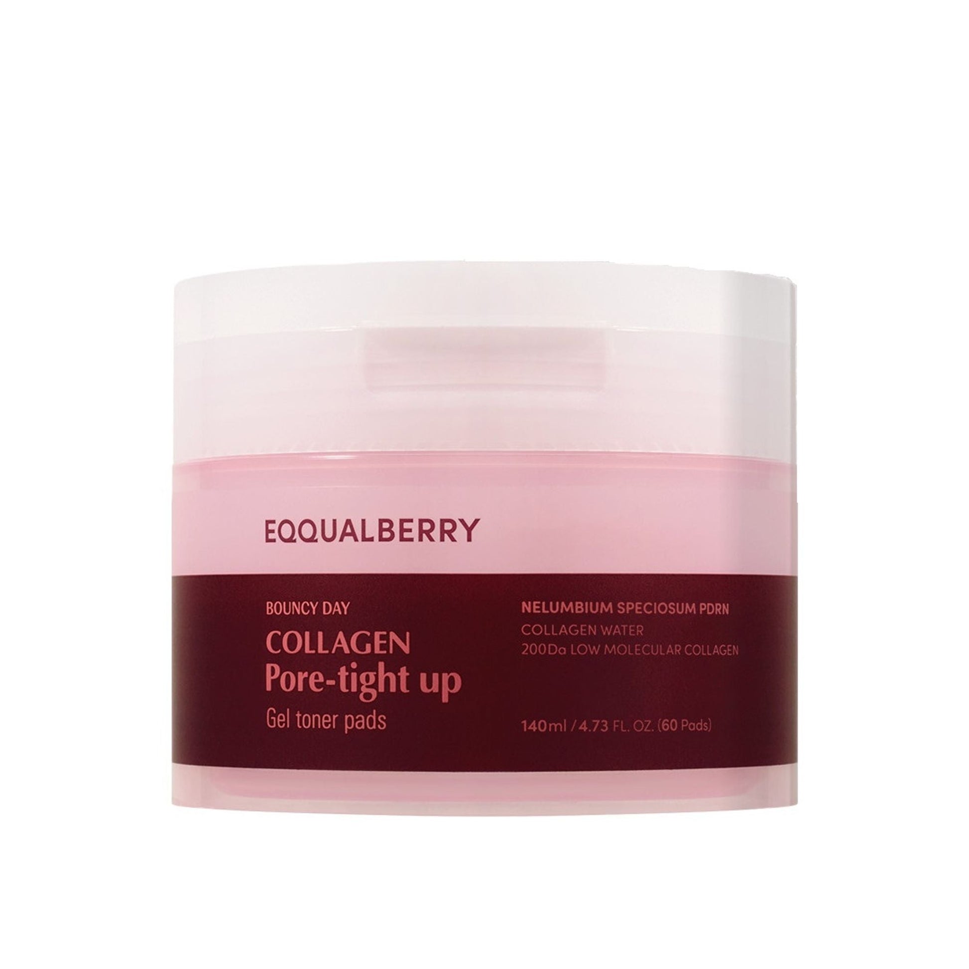 Eqqualberry Collagen Pore Tight-Up Gel Toner Pads – Hydrates & Refines Pores