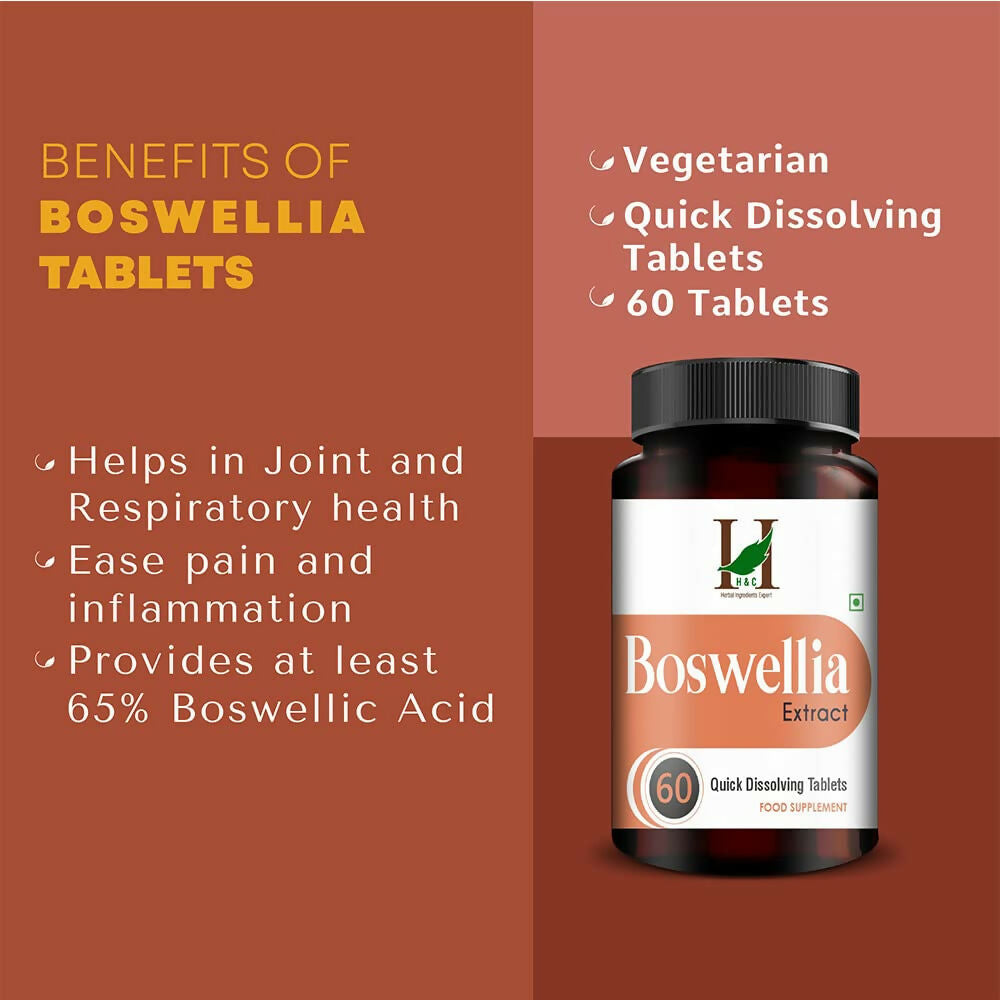 H&C Herbal Boswellia Extract Quick Dissolving Tablets 