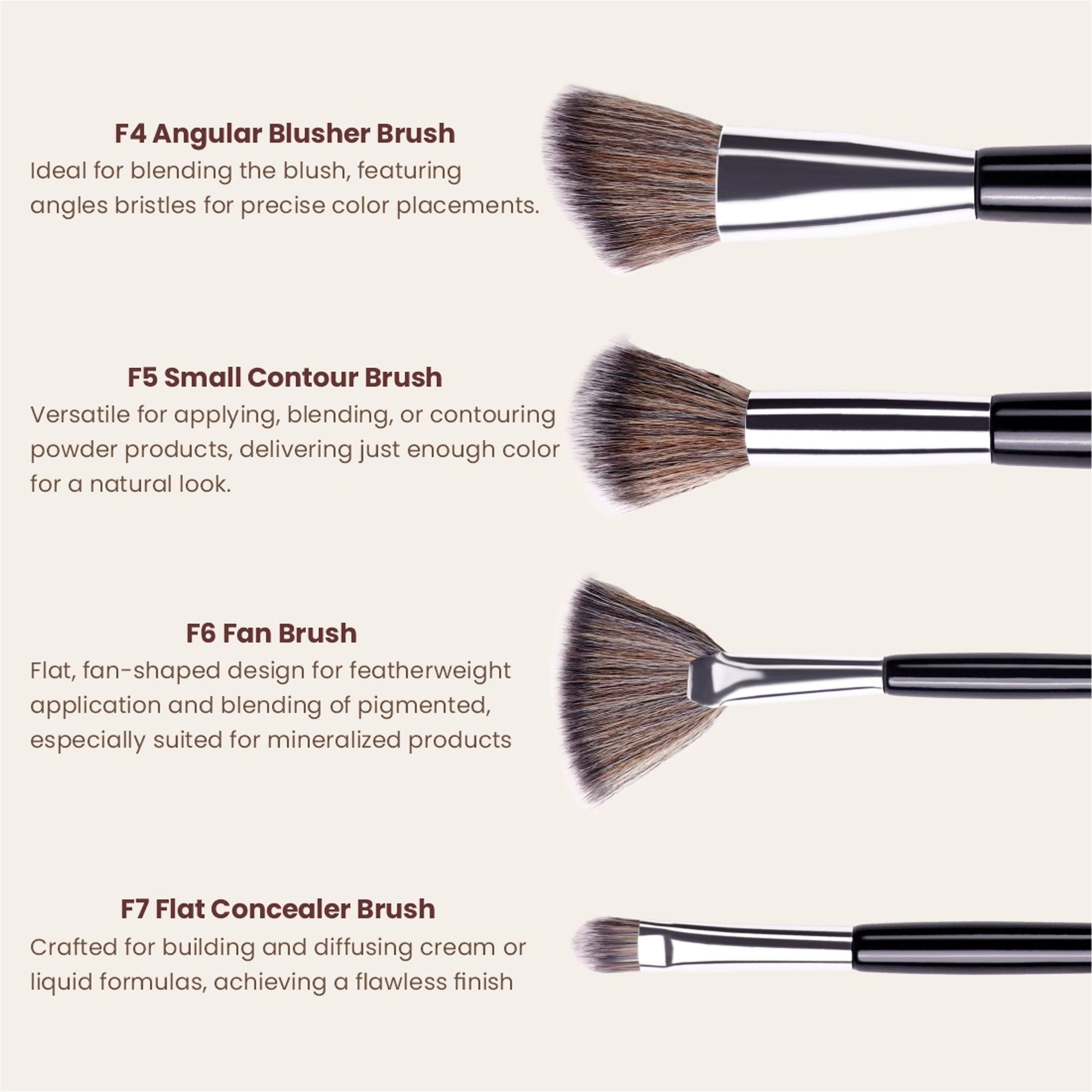 Matt Look Brush Chemistry Master Pro Artistry - Set of 12 