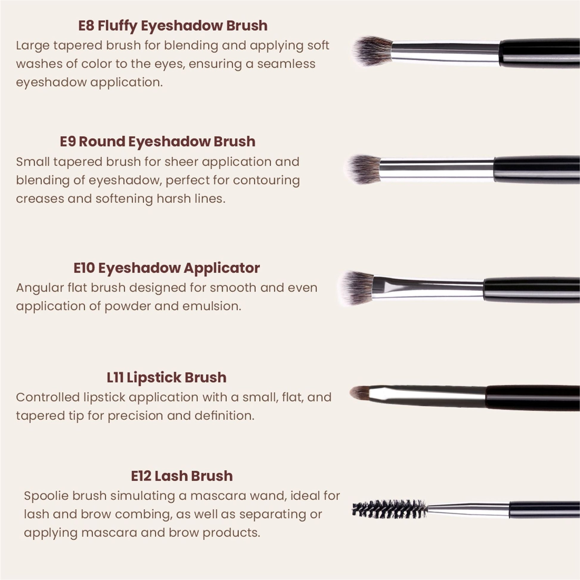 Matt Look Brush Chemistry Master Pro Artistry - Set of 12 