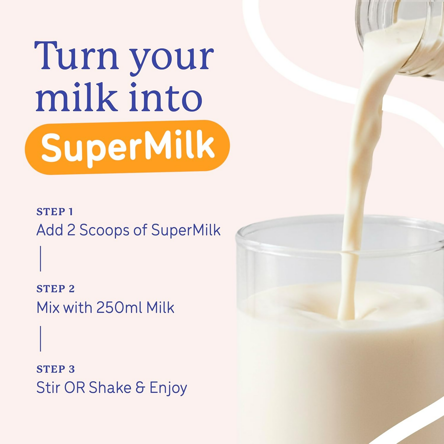 Gritzo SuperMilk Growth+ (Formerly Height+) Unsweetened Drink Mix (10-12y Girls), 12g Protein Powder Creamy Vanilla