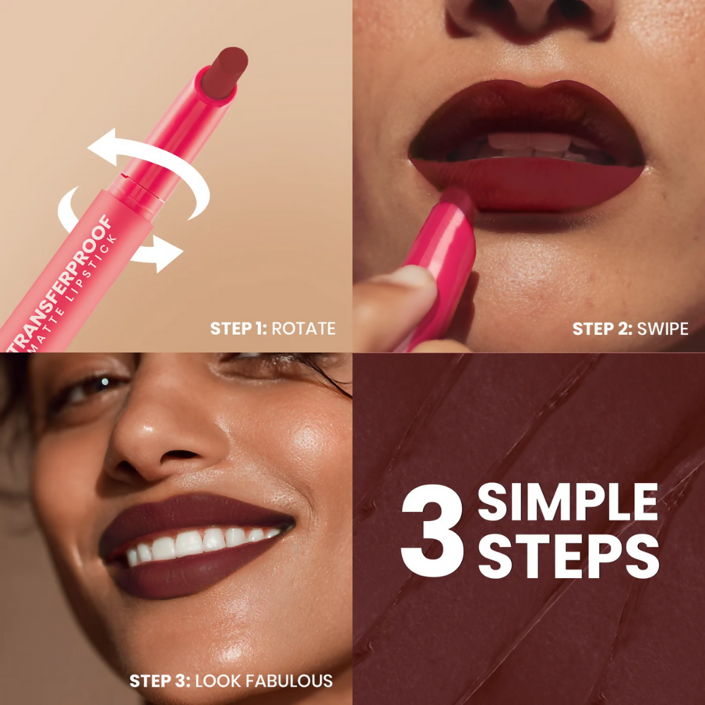 NY Bae Transfer-proof Matte Crayon Lipstick – Scarlet 01