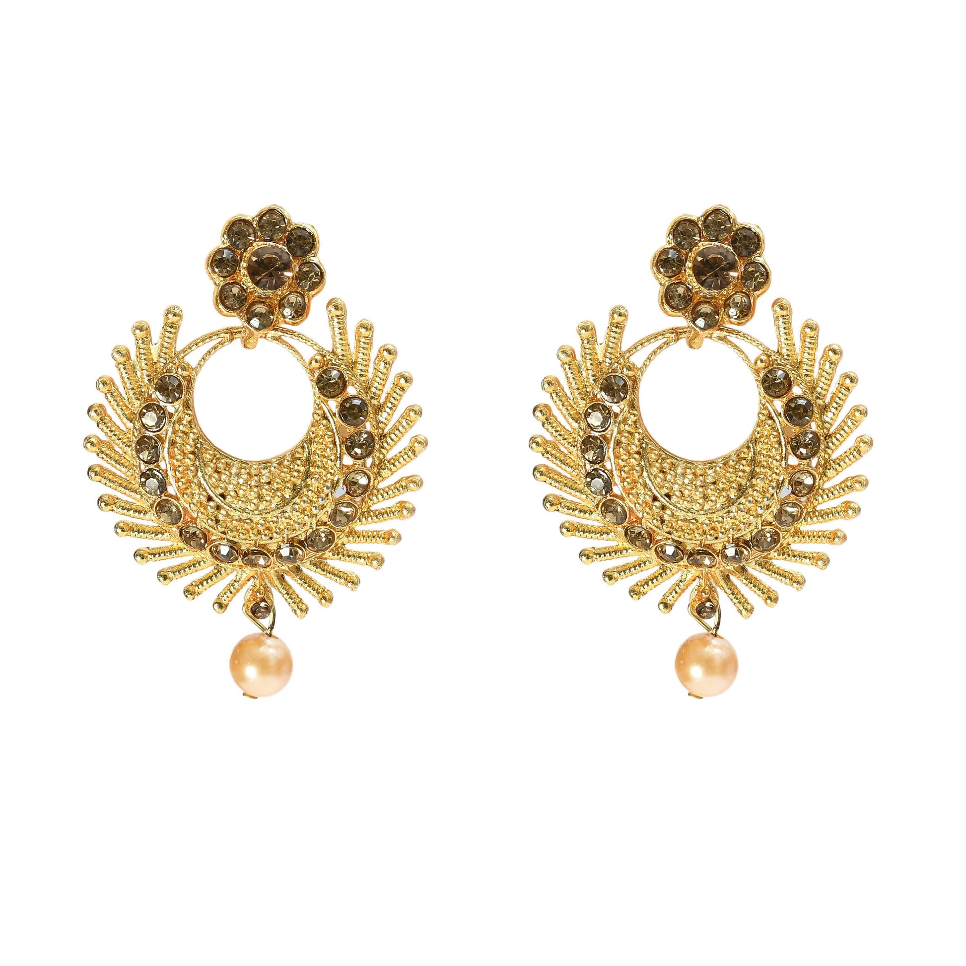 Mominos Fashion Johar Kamal Gold-Polished Brass Finish Long Necklace For Women (Golden) | Swadesiicart