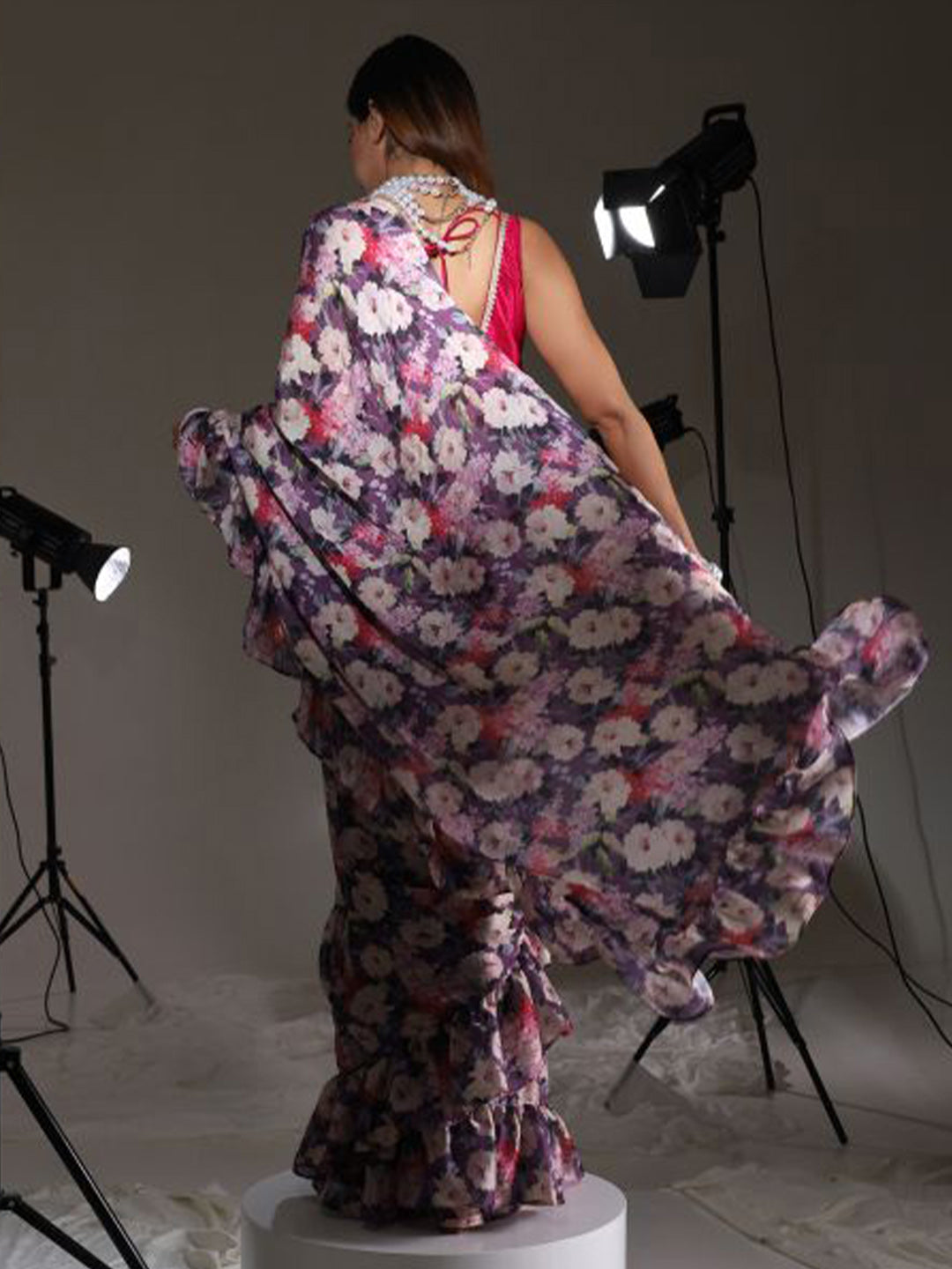 Tikhi Imli Floral Printed Satin Grab2Buy 