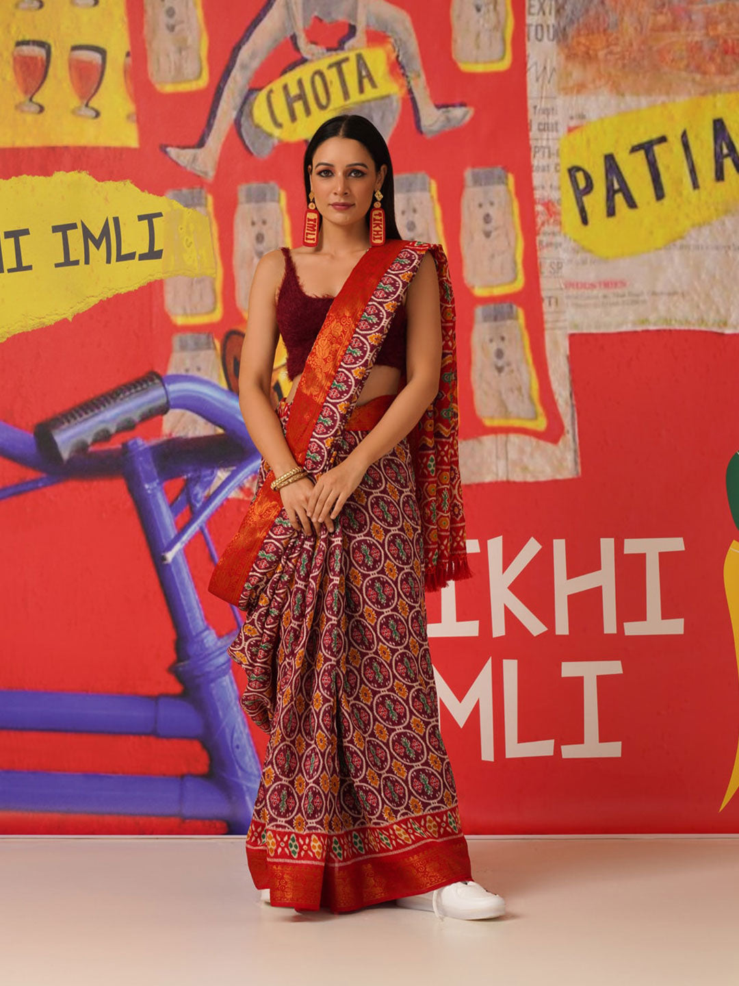 Tikhi Imli Ethnic Motifs Printed Cotton Ready to Wear Grab2Buy 