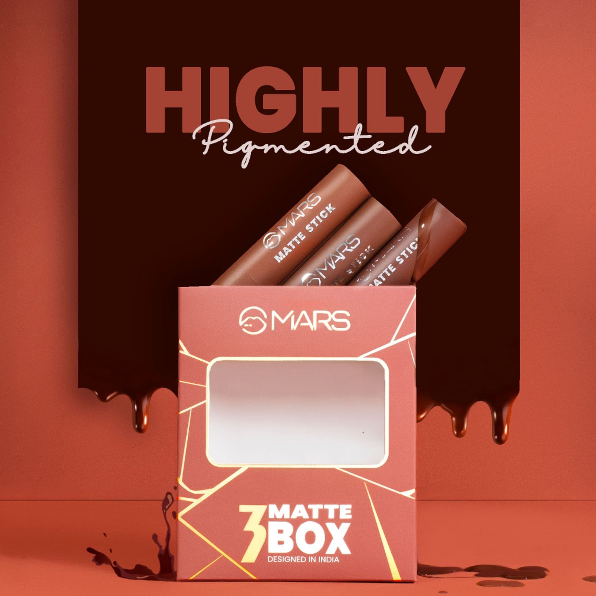 MARS Cosmetics Matte Lipsticks Box - 04 Browns 