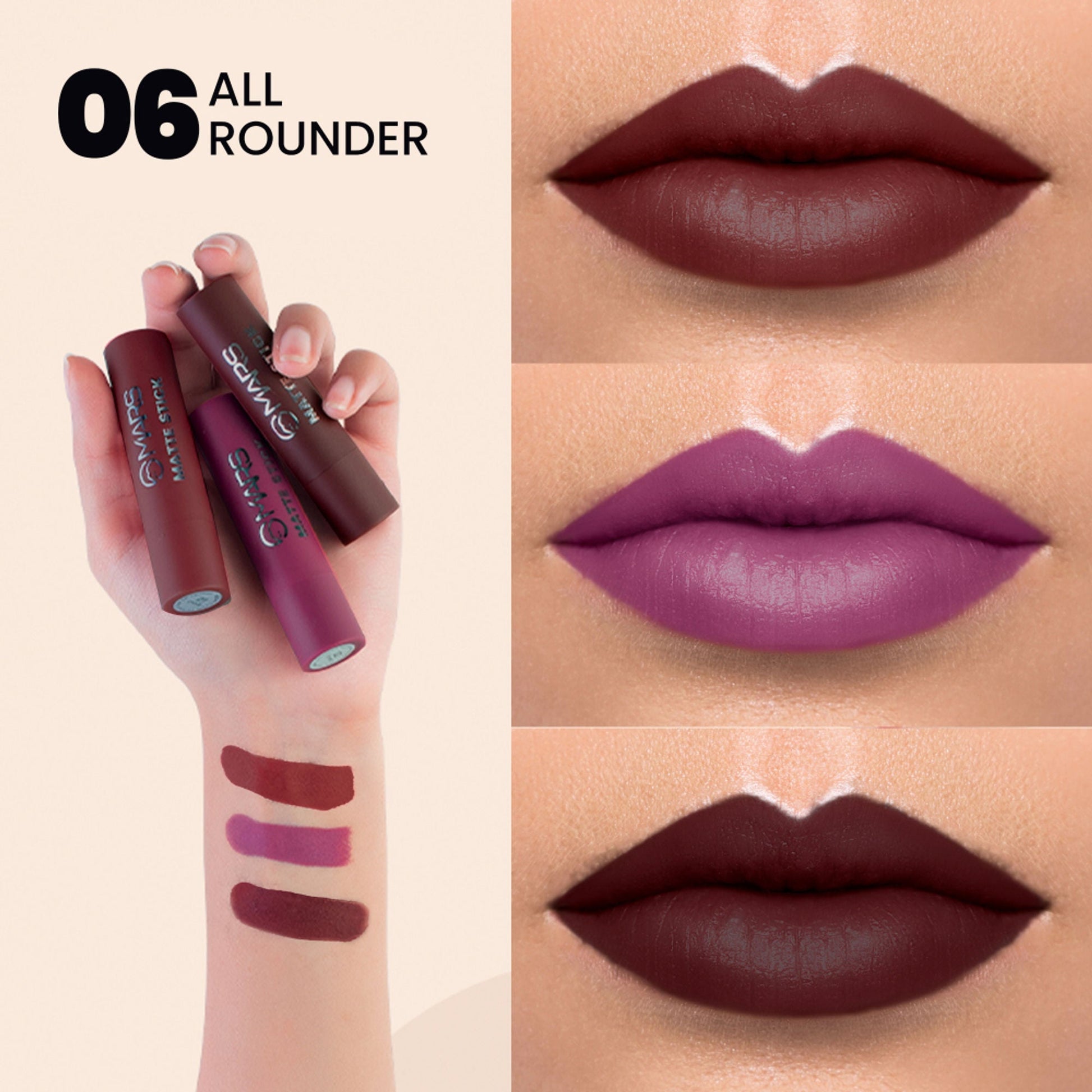 MARS Cosmetics Matte Lipsticks Box - All Rounder 