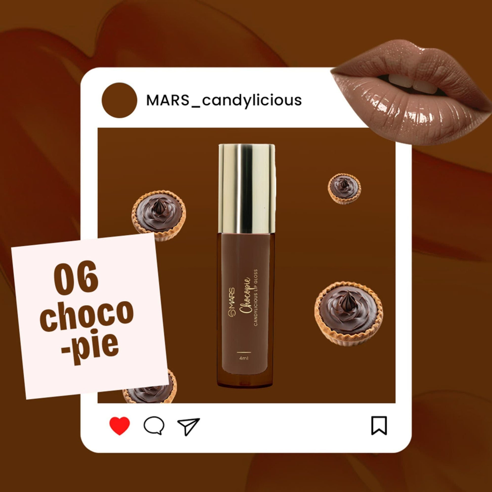 MARS Cosmetics Candylicious Colored Lip Gloss - Chocopie 