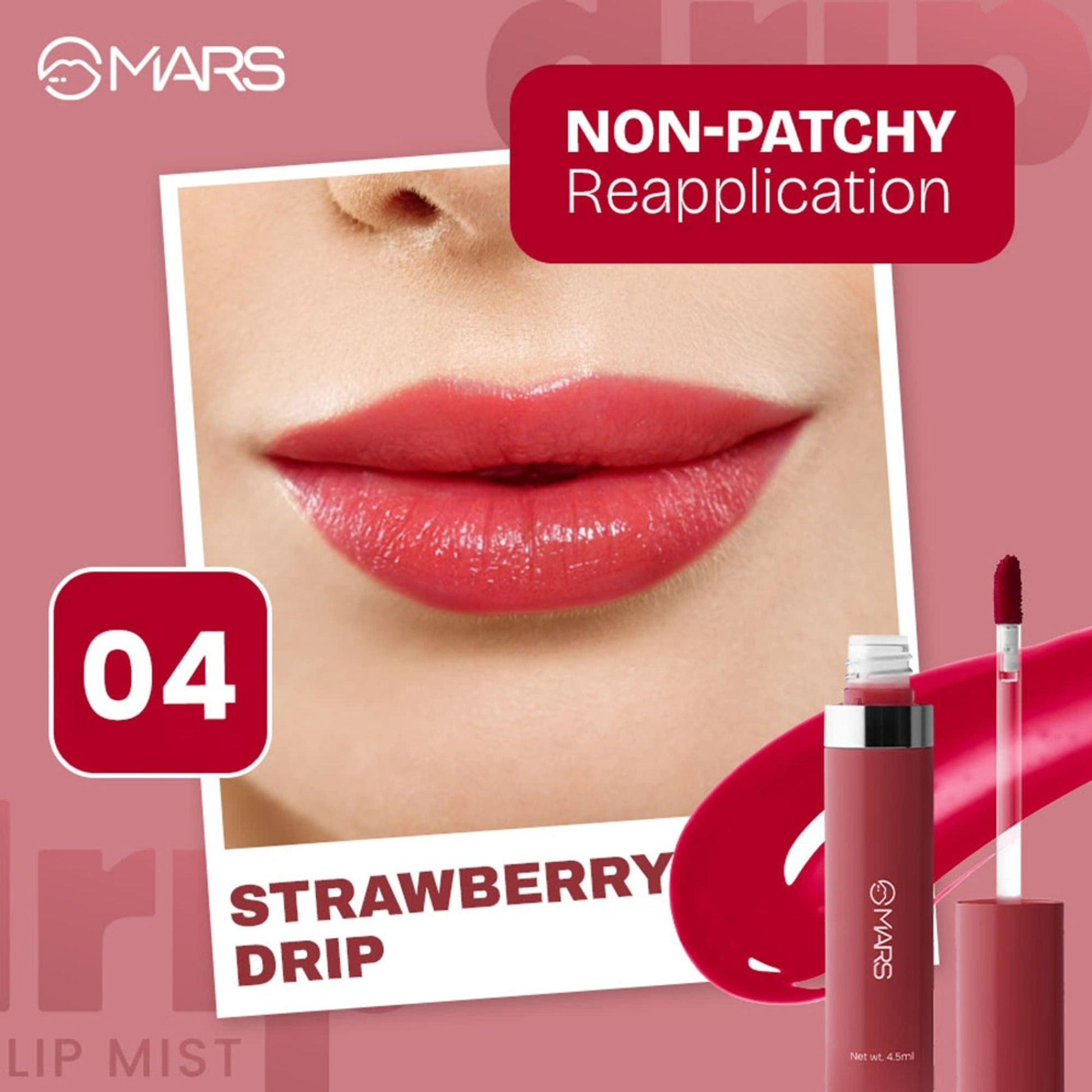 MARS Cosmetics Drip Lip Mist - 04 Strawberry Drip 
