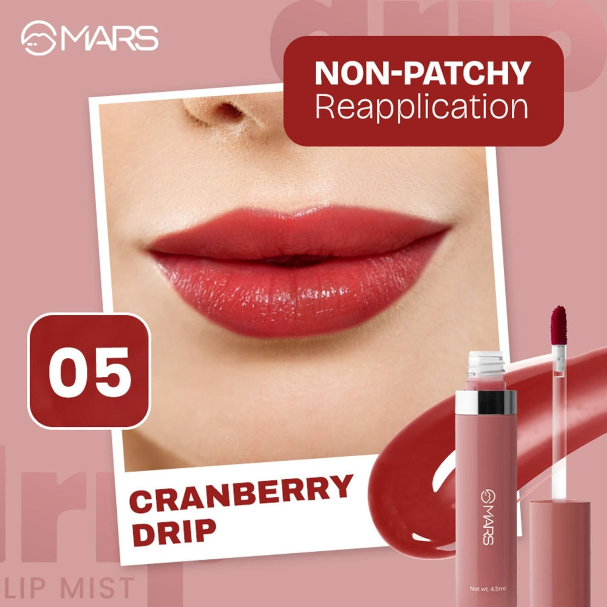 MARS Cosmetics Drip Lip Mist - 05 Cranberry Drip 