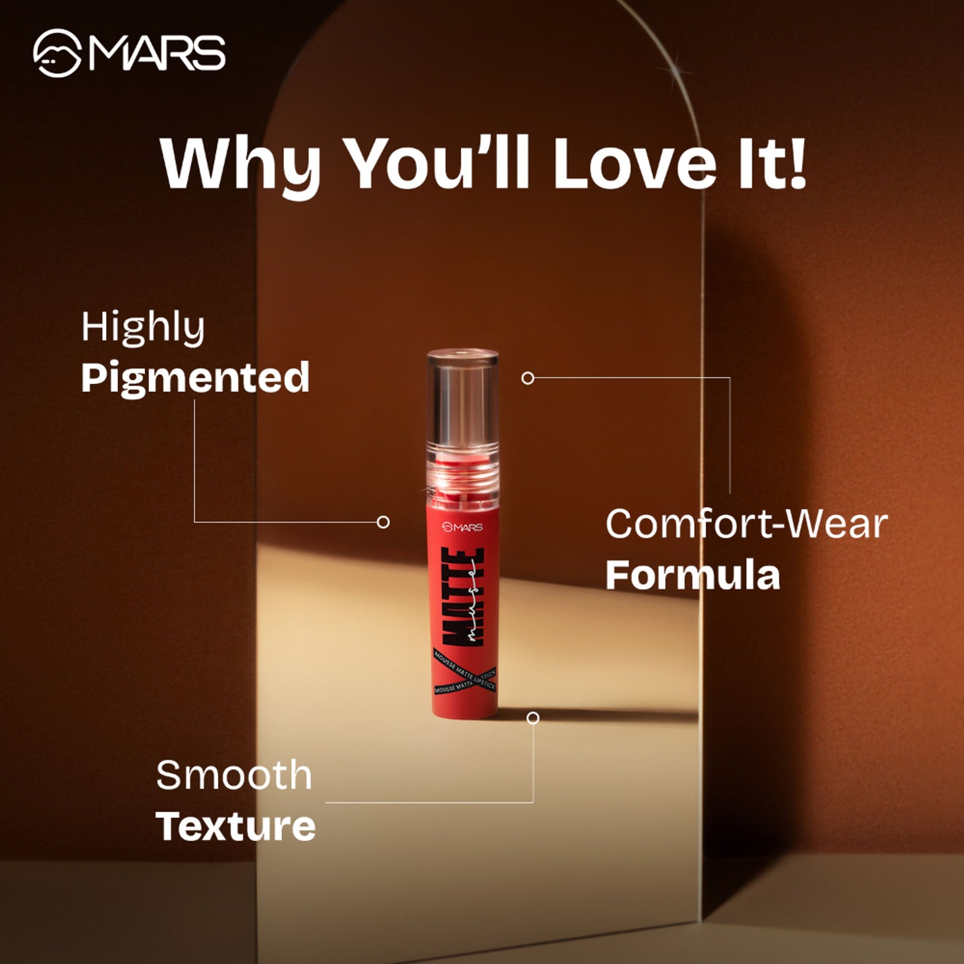 MARS Cosmetics Mousse Matte Lipstick - Love Lady 