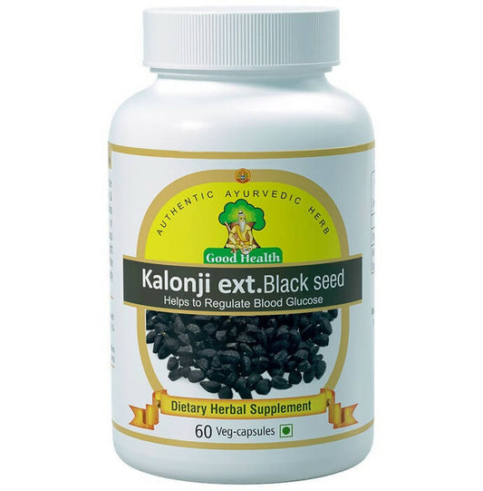 Sushrut Ayurved Good Health Kalonji Ext. Black Seed Capsules - Grab2buy