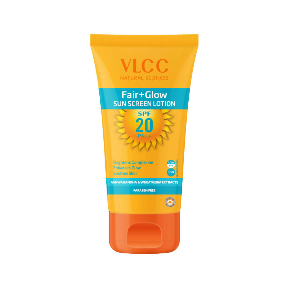 VLCC Fair+Glow Sun Screen Lotion SPF 20 PA++  Grab2Buy VLCC Grab2Buy
