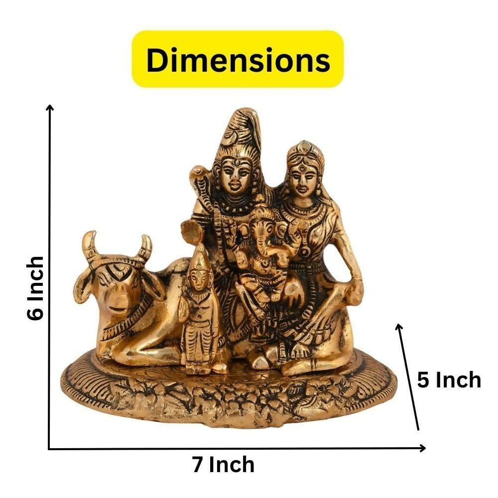 Collectible India Handcrafted Shiva Parvati Ganesh Idol - Grab2buy