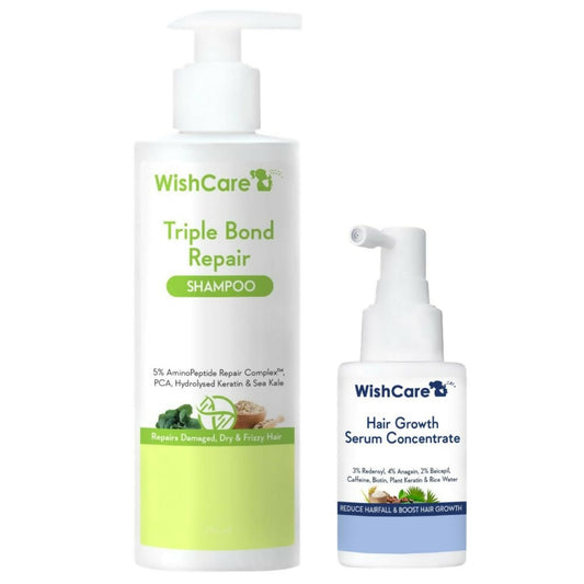 Wishcare Triple Bond Shampoo & Hair Growth Serum Combo  Grab2Buy Wishcare Grab2Buy