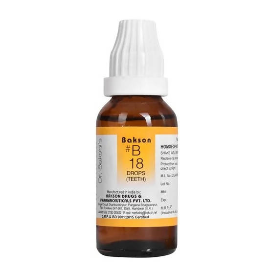 Bakson's Homeopathy B18 Drops (Teeth) 