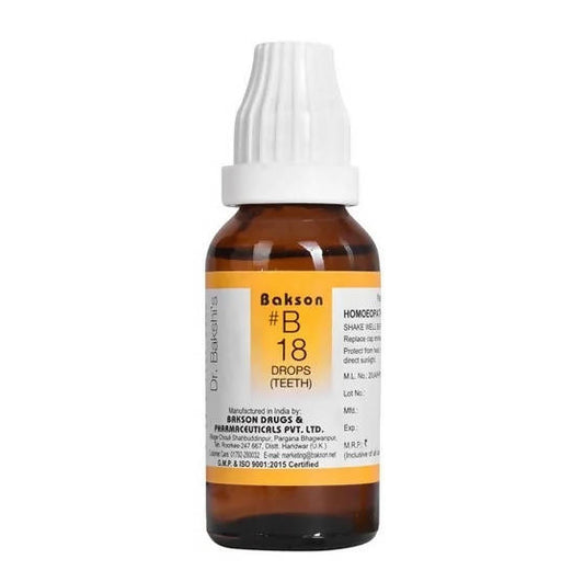 Bakson's Homeopathy B18 Drops (Teeth) 