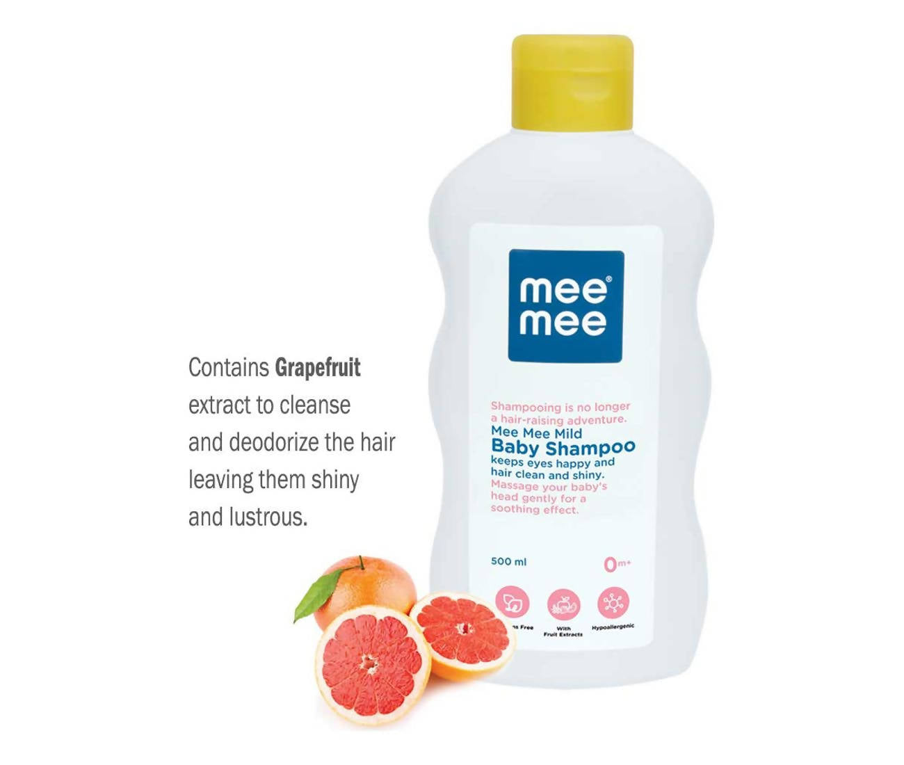 Mee Mee Mild Baby Shampoo For Daily Moisturizing Enriched with Olive Extracts 