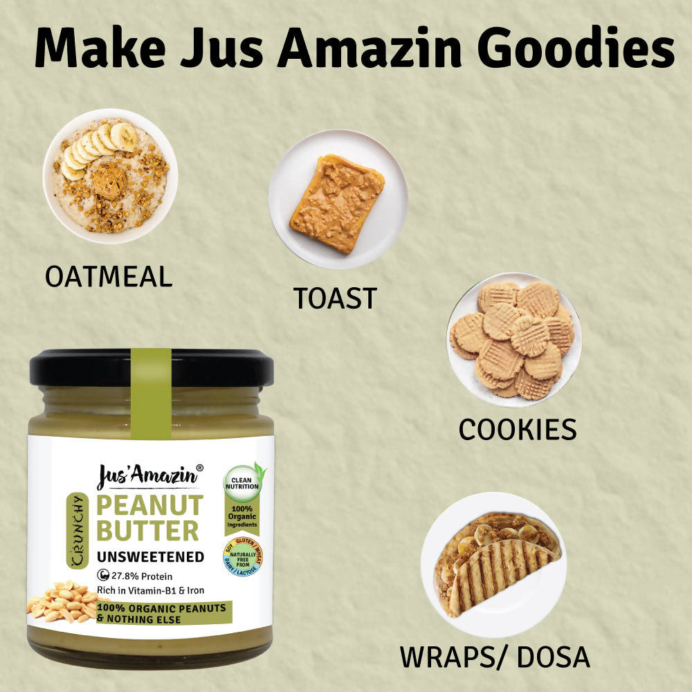 Jus Amazin Peanut Butter - Unsweetened 