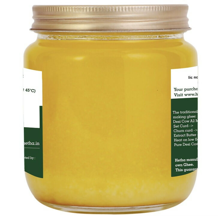 Hetha Desi Cow A2 cultured Bilona Ghee / A2 Ghee | Premium A2 Desi Ghee | Cultured Cow Pure Ghee 