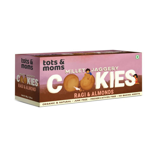 Tots and Moms Millet & Jaggery Cookies with Ragi & Almonds  Grab2Buy Tots and Moms Grab2Buy