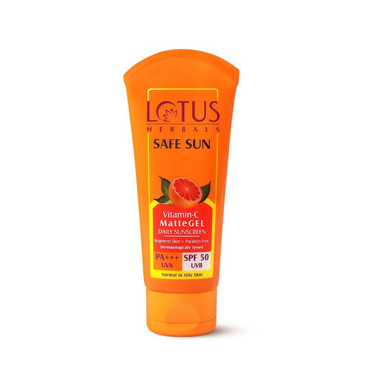 Lotus Herbals Safe Sun Vitamin C Matte Gel Daily Sunscreen SPF 50 PA+++ 