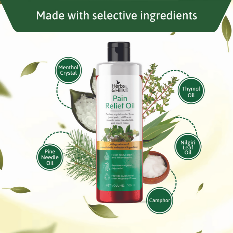 Herbs & Hills Pain Relief Oil 