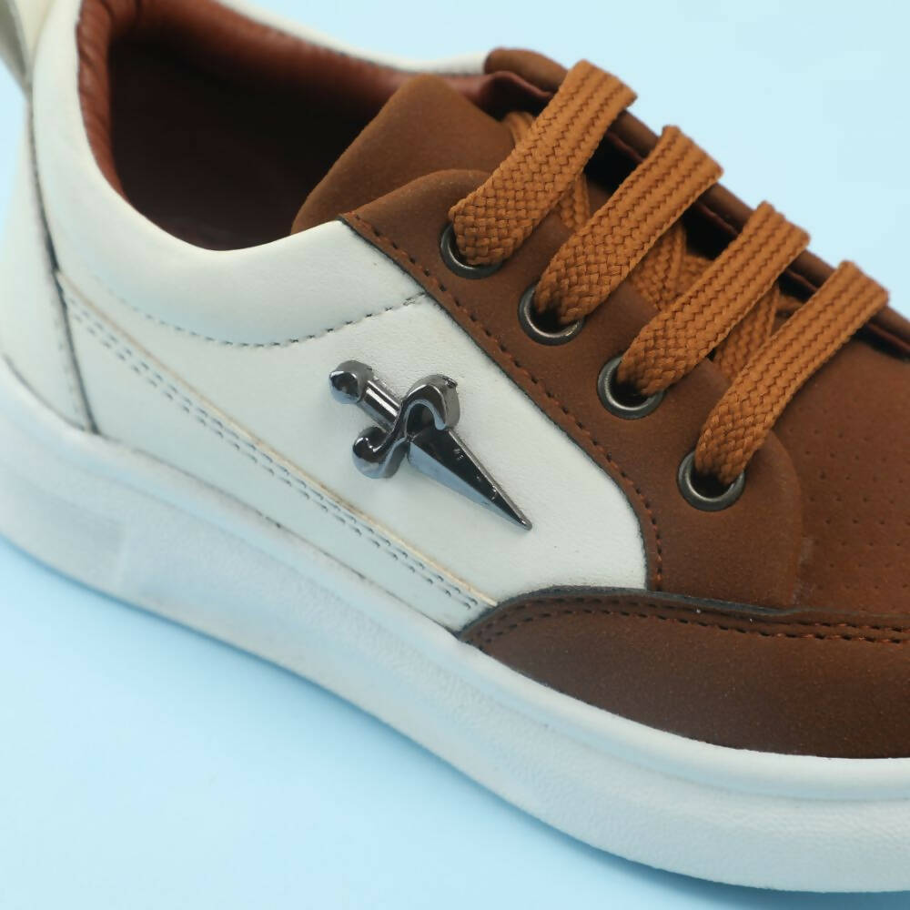 Tiny Bugs Boys Lace Up Casual Shoes - Brown  Grab2Buy Tiny Bugs Grab2Buy