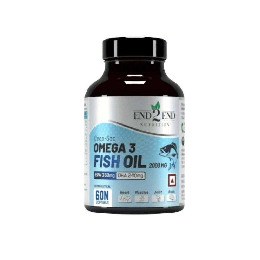 End2End Nutrition Deep Sea Omega 3 Fish Oil Capsules - Grab2buy