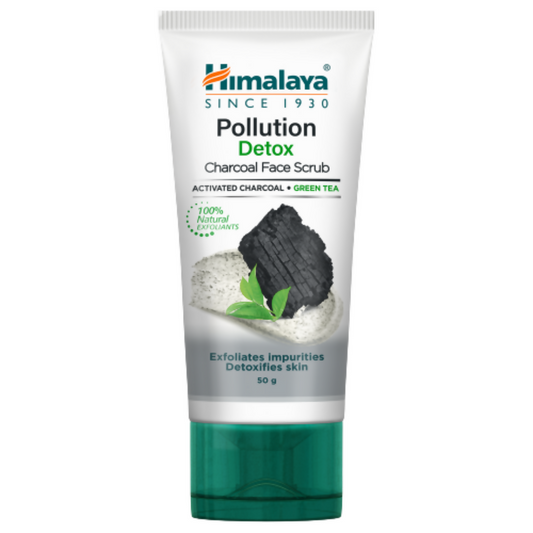 Himalaya Herbals Pollution Detox Charcoal Face Scrub - Grab2buy