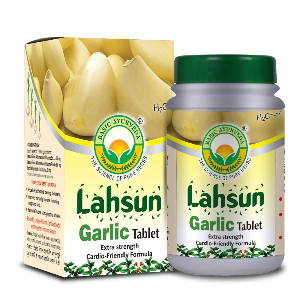 Basic Ayurveda Lahsun Garlic Tablet  Grab2Buy Basic Ayurveda Grab2Buy