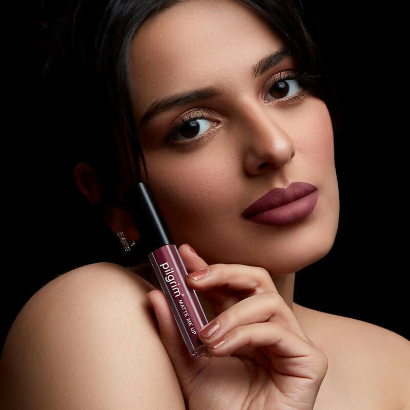 Pilgrim Liquid Matte Lipstick with Hyaluronic Acid - Berry Tease 