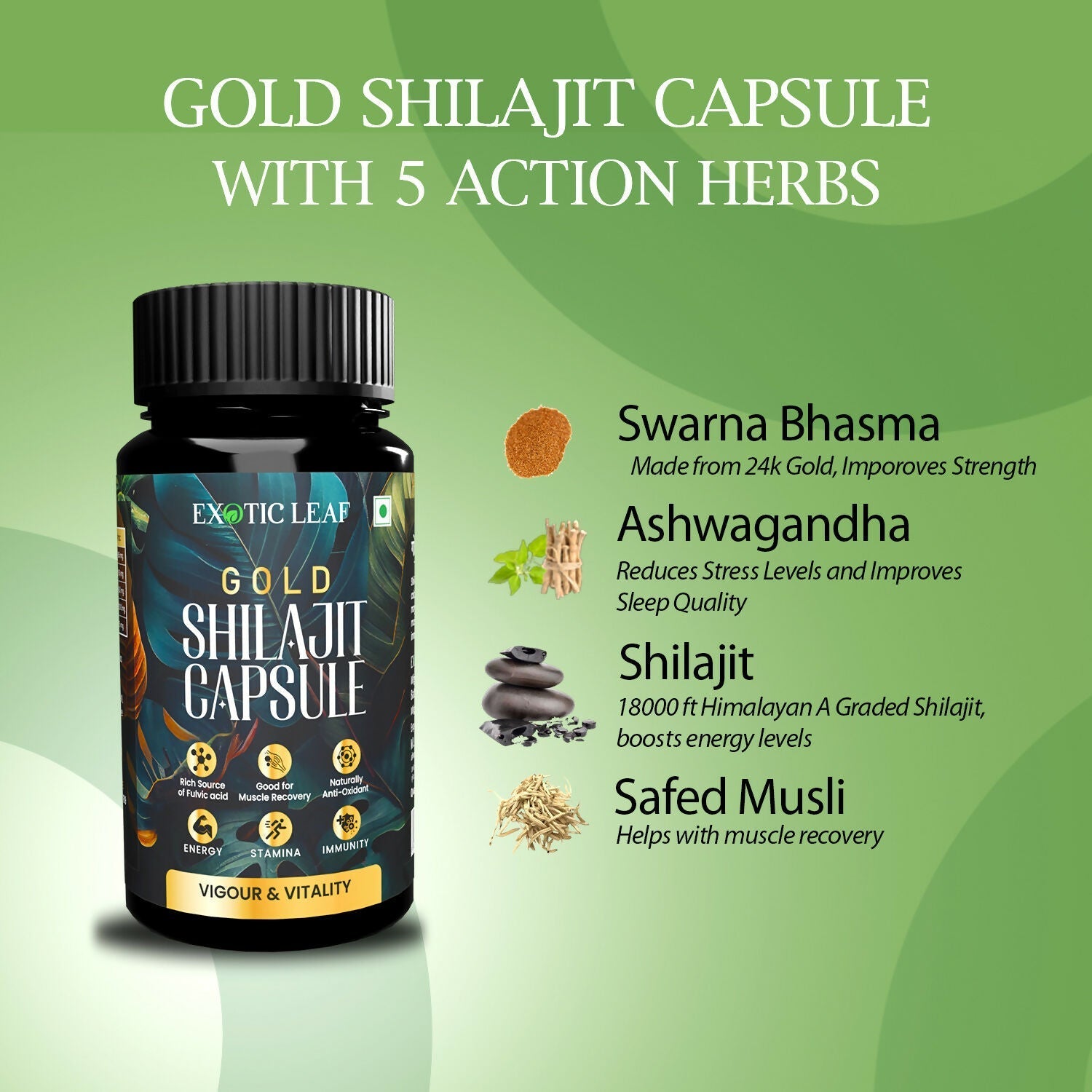 Exotic Leaf Gold SJ Capsules Exotic Leaf