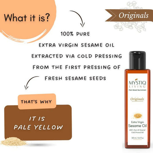 Mystiq Living Originals Extra Virgin Sesame Oil - Grab2buy