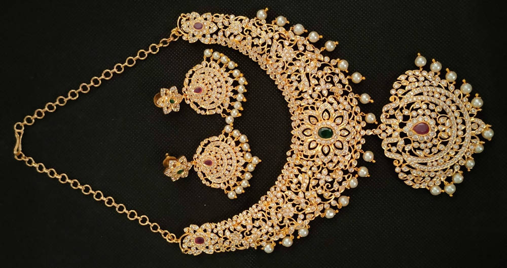 Uncuts Bridal Necklace Set - Grab2buy