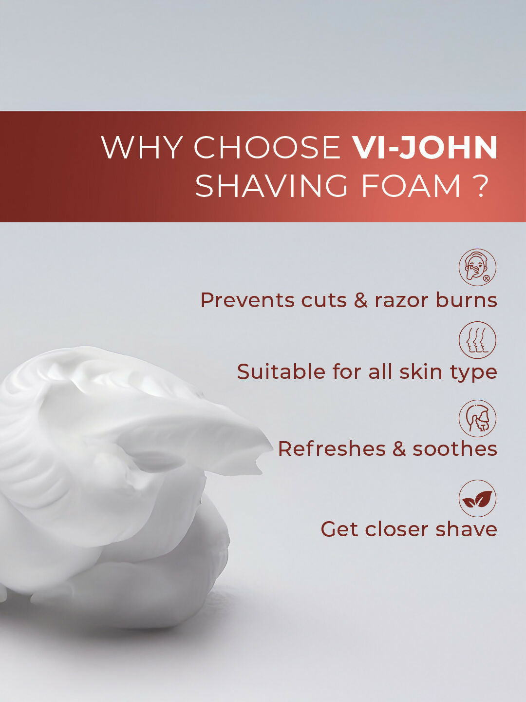 VI-JOHN Original Dermatologically Tested Special Moisturising Formula Shaving Foam with Vitamin E & Tea Tree Oil  Grab2Buy VI-JOHN Grab2Buy