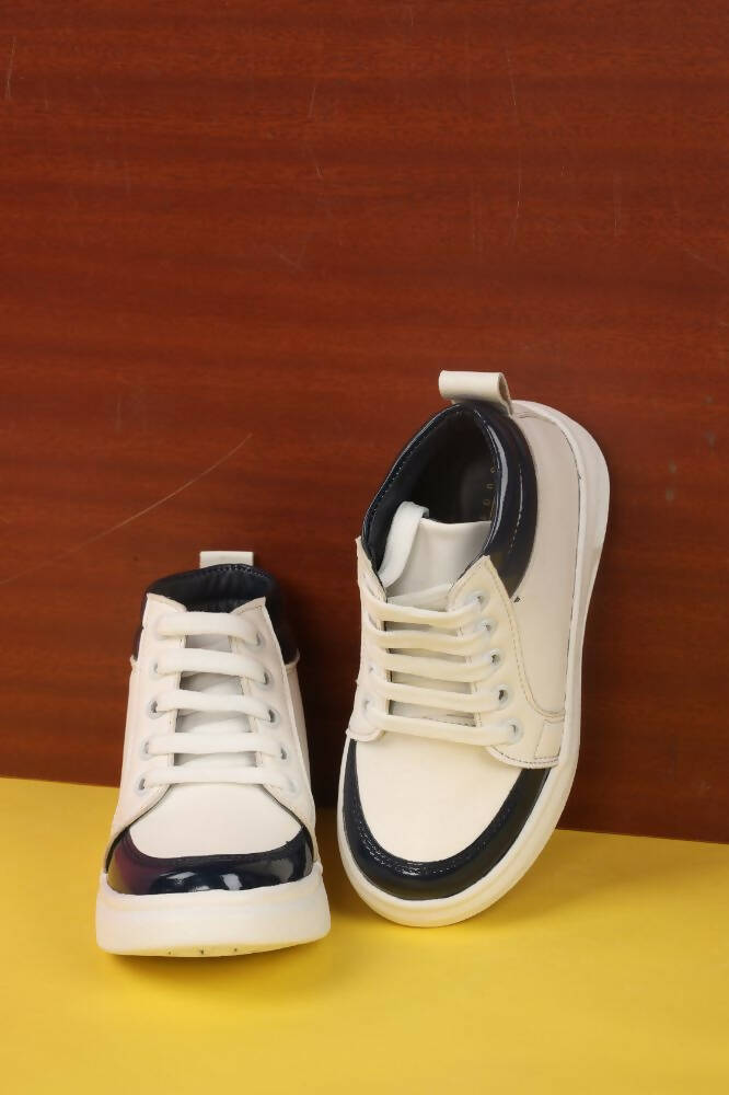 Tiny Bugs For Boys & Girls Mid Top Sneakers - White & Blue  Grab2Buy Tiny Bugs Grab2Buy