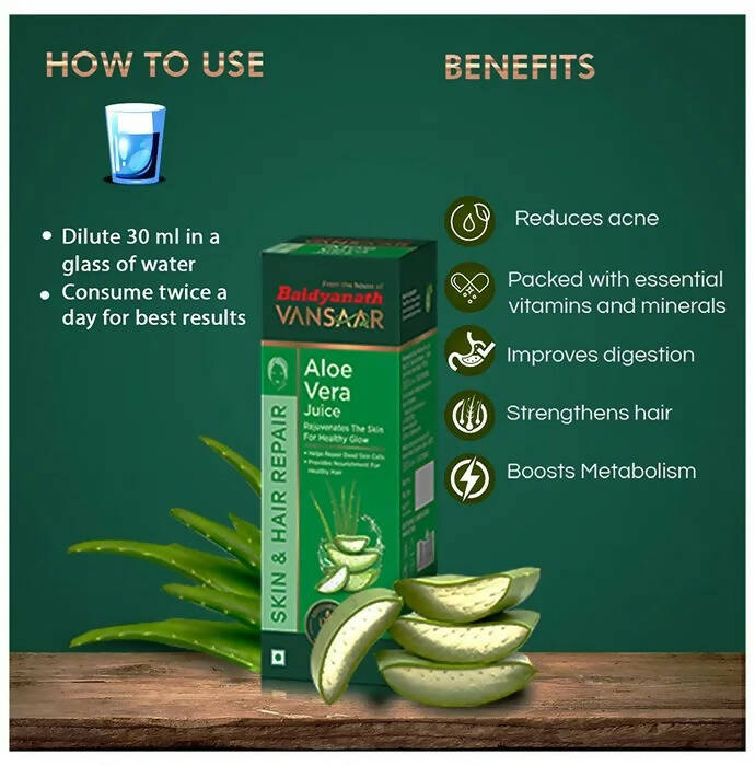 Baidyanath Vansaar Aloe Vera Juice - Grab2buy