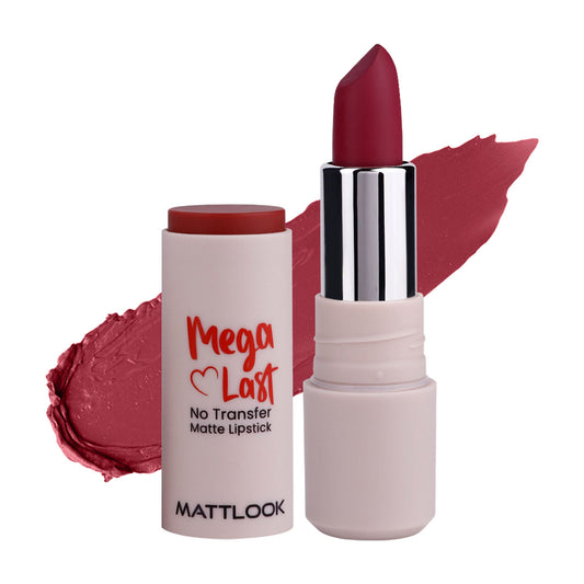 Matt Look Mega Last No Transfer Matte Lipstick - Maroon Crush 