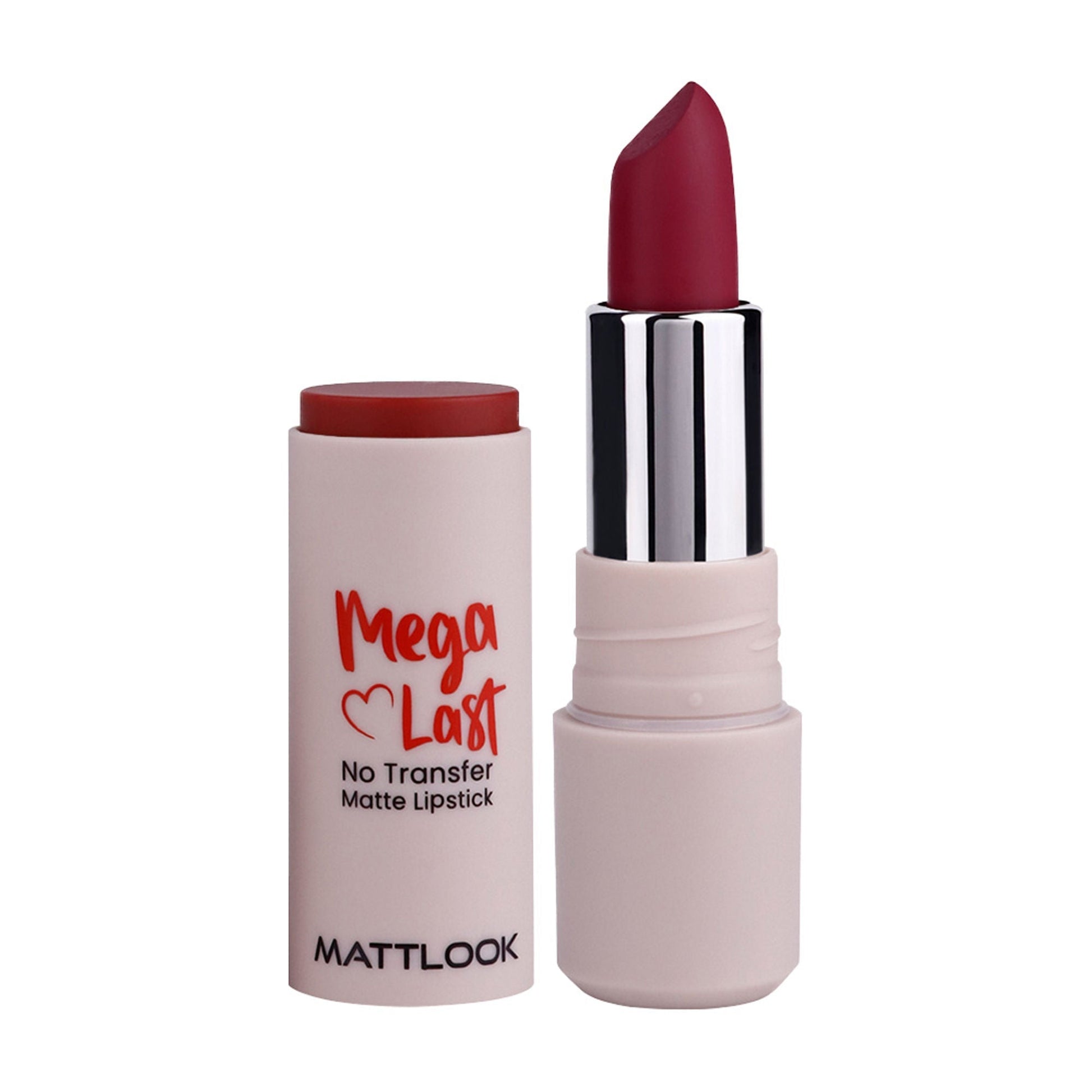 Matt Look Mega Last No Transfer Matte Lipstick - Maroon Crush 