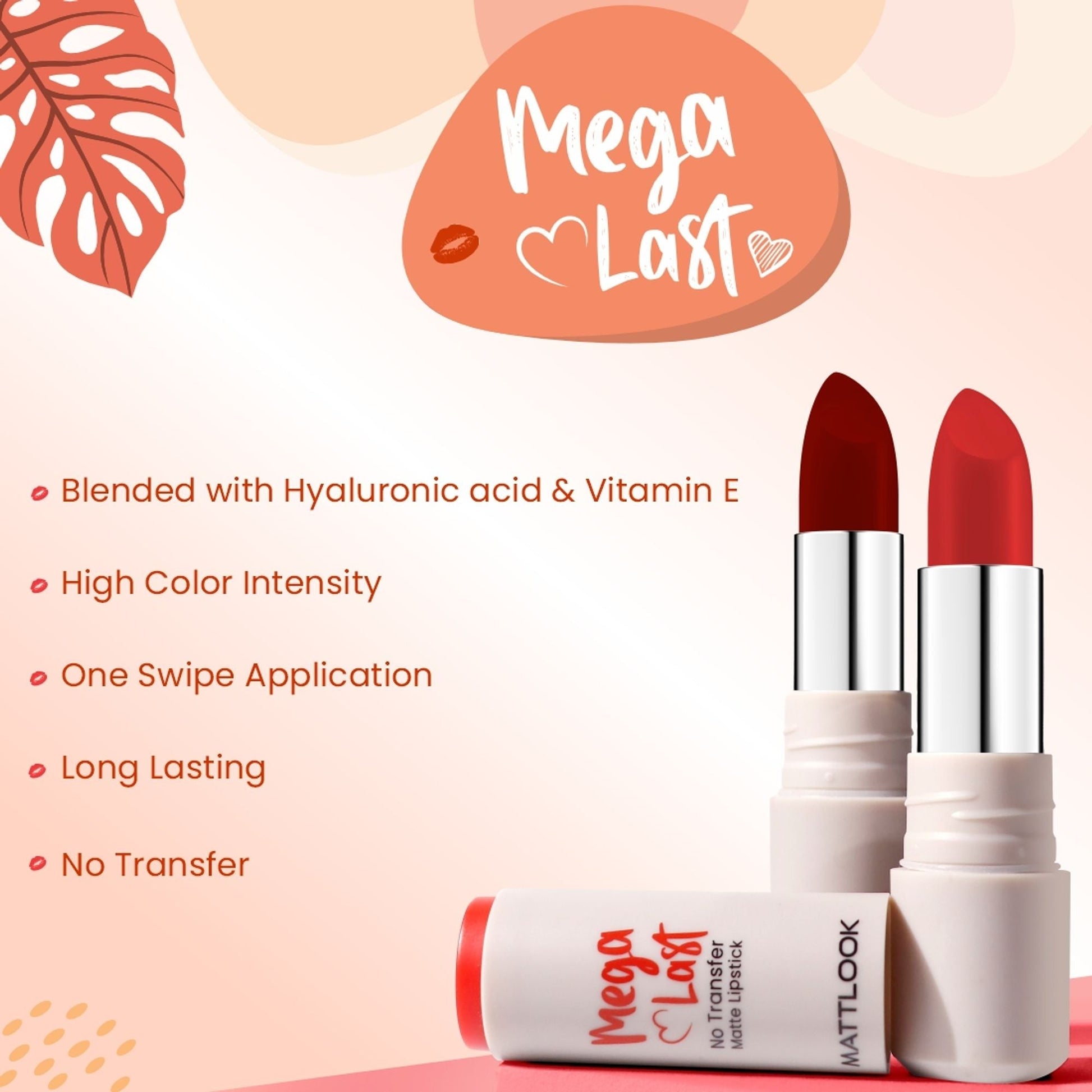 Matt Look Mega Last No Transfer Matte Lipstick - Poppy Magenta 
