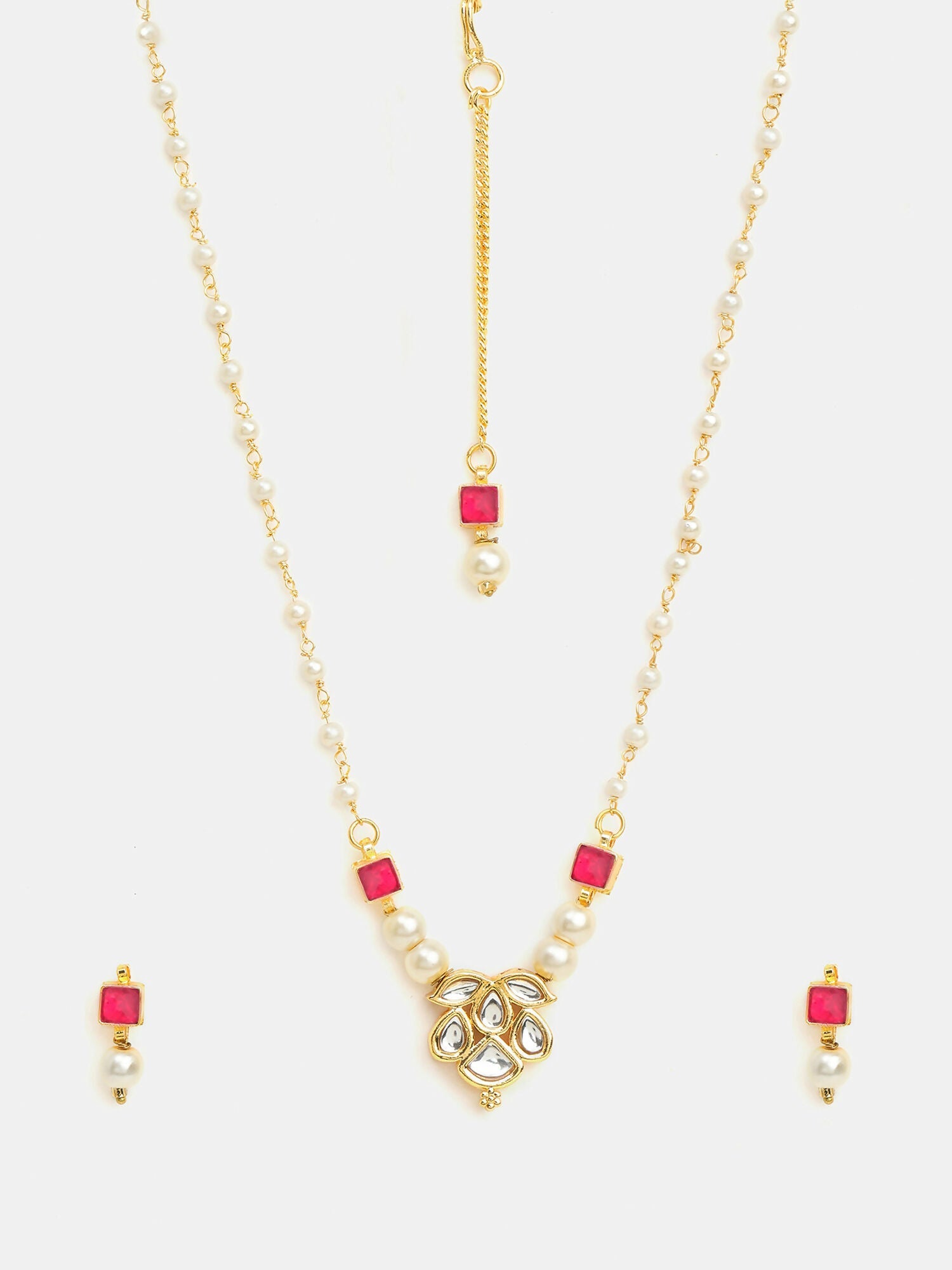 Ruby Raang Mannat Kundan Set