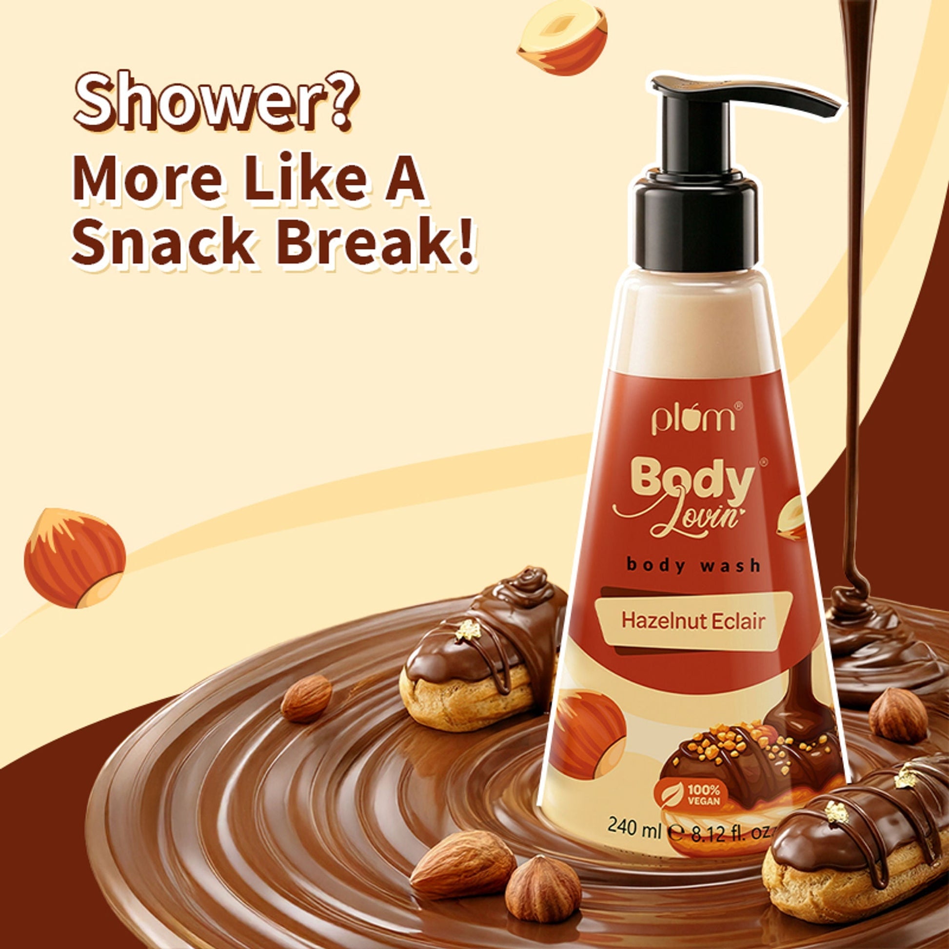 Plum BodyLovin' Hazelnut Eclair Body Wash 