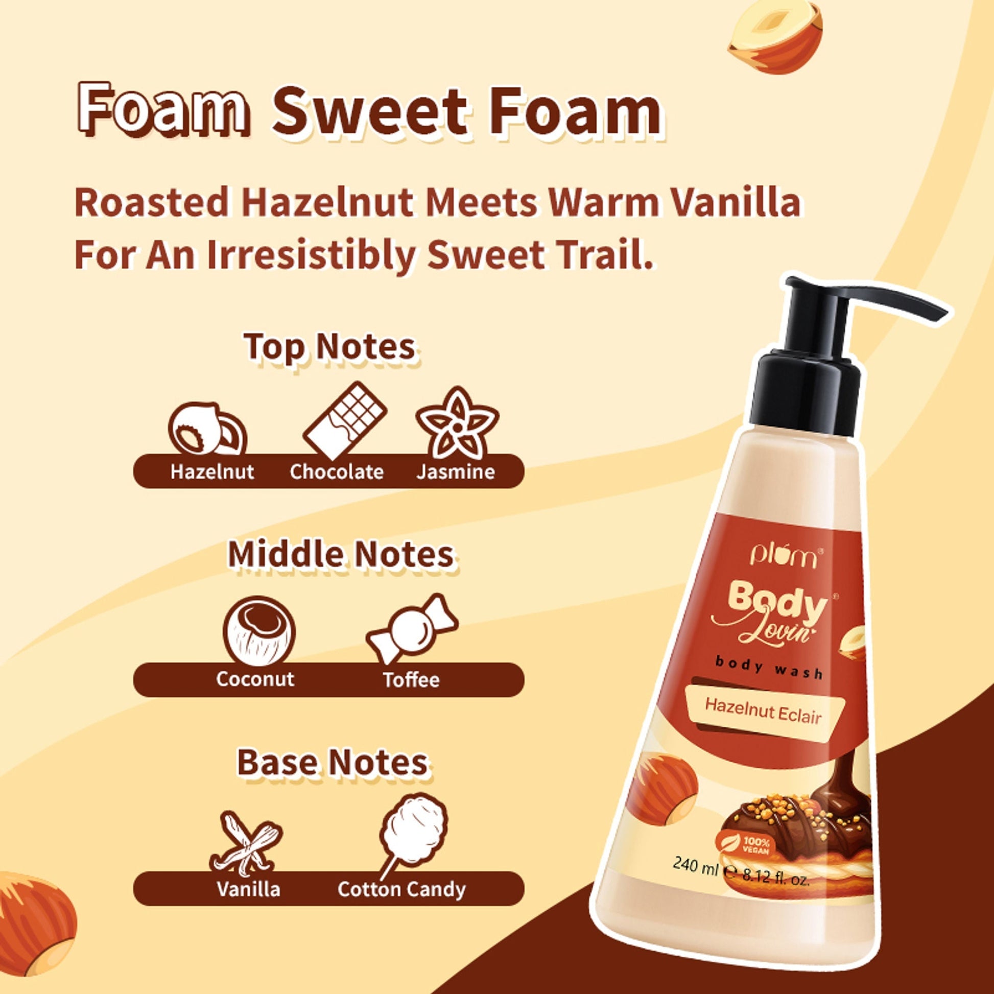 Plum BodyLovin' Hazelnut Eclair Body Wash 