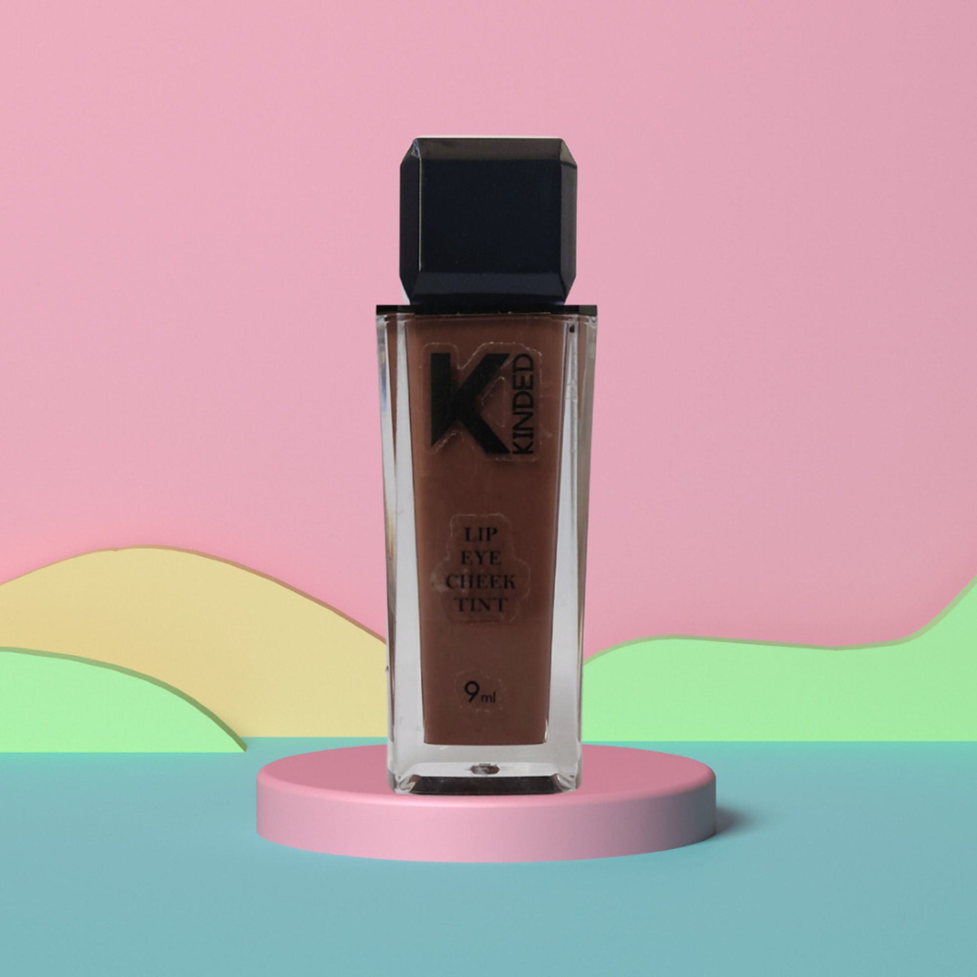 KINDED Lip, Eye & Cheek Tint with Vitamin-E Enriched - 07 Choco Brown