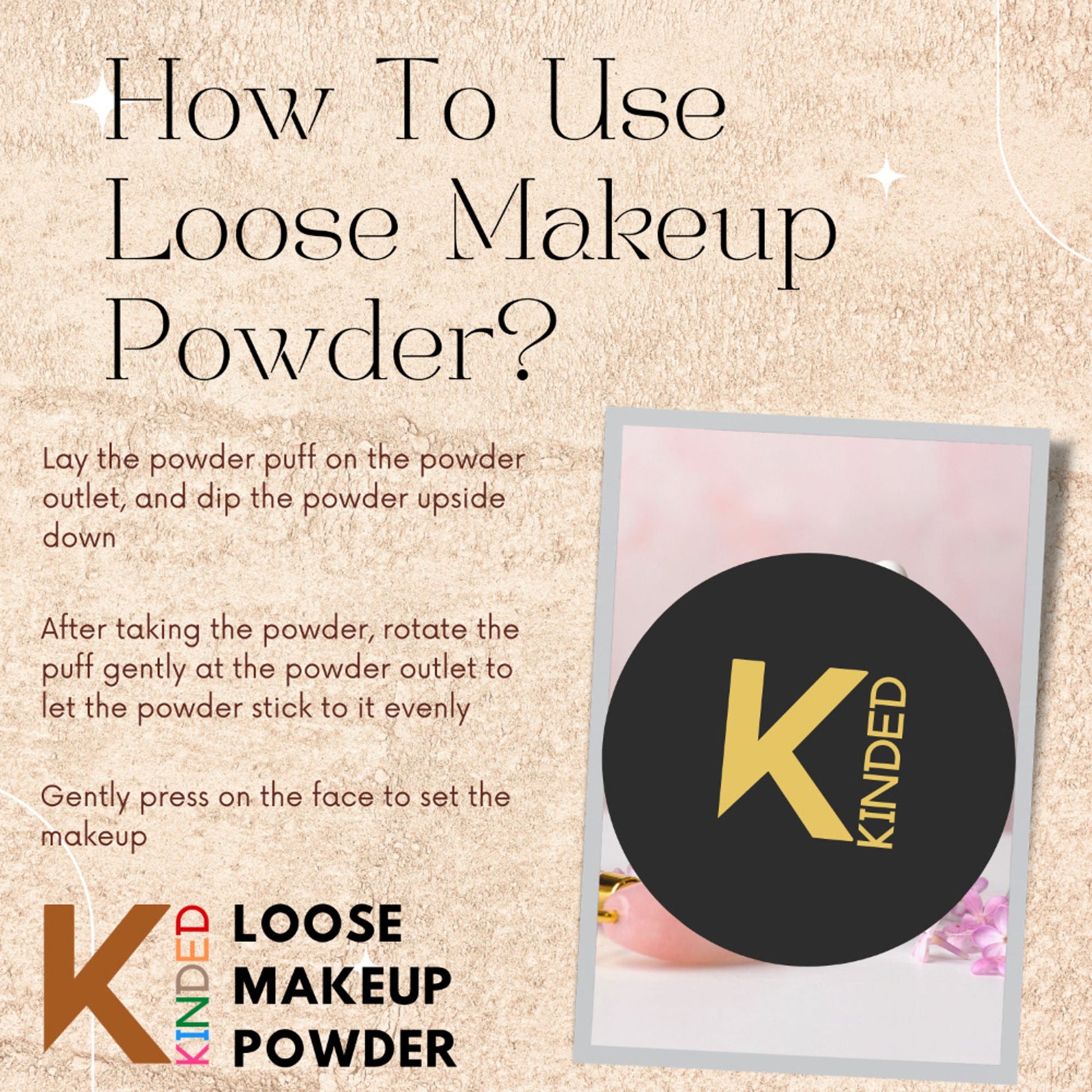 KINDED Highlighter Loose Powder - Shimmer Translucent White