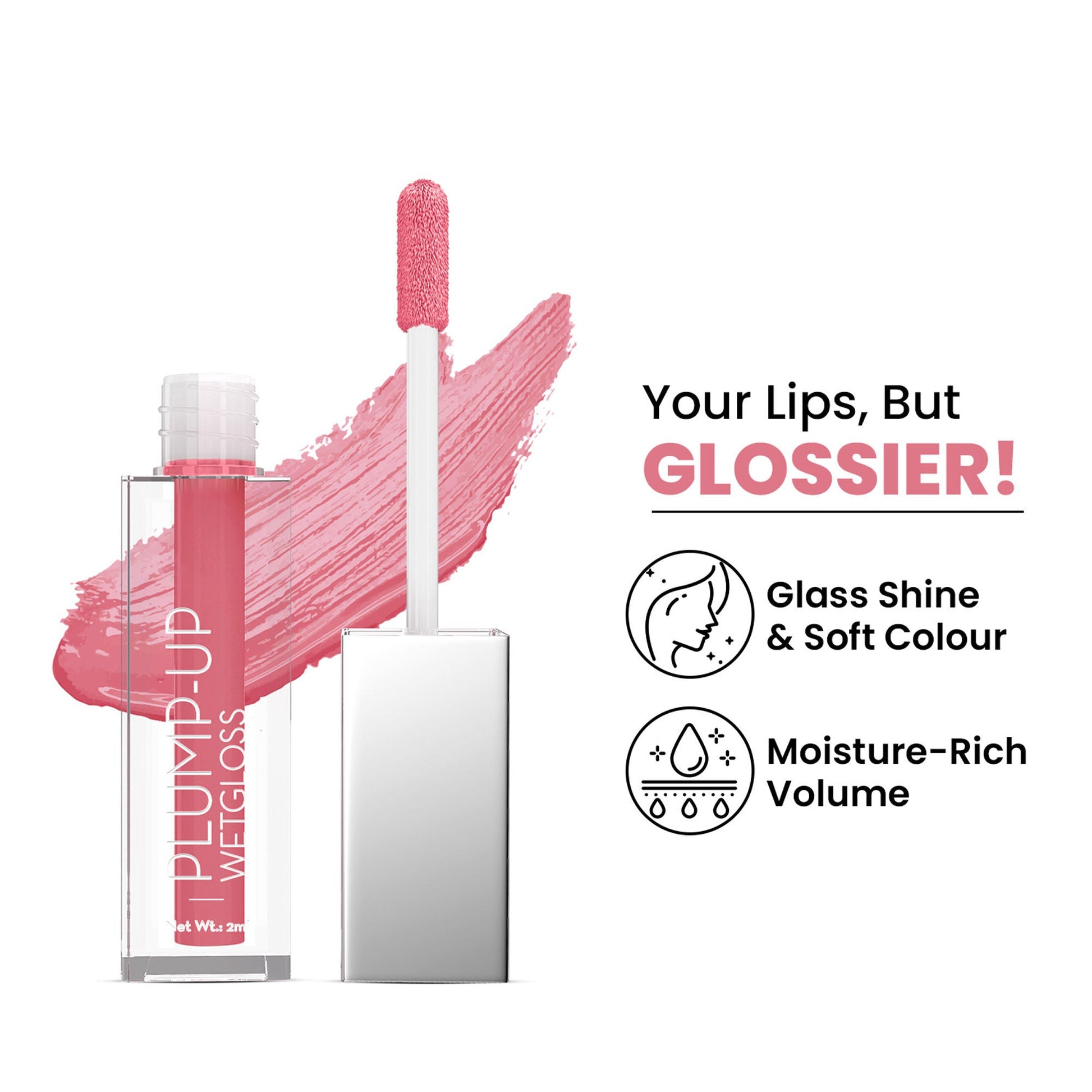 Swiss Beauty Plump Up Wet Lip Gloss For Glossy And Fuller Lips - 2 Caramel Crush