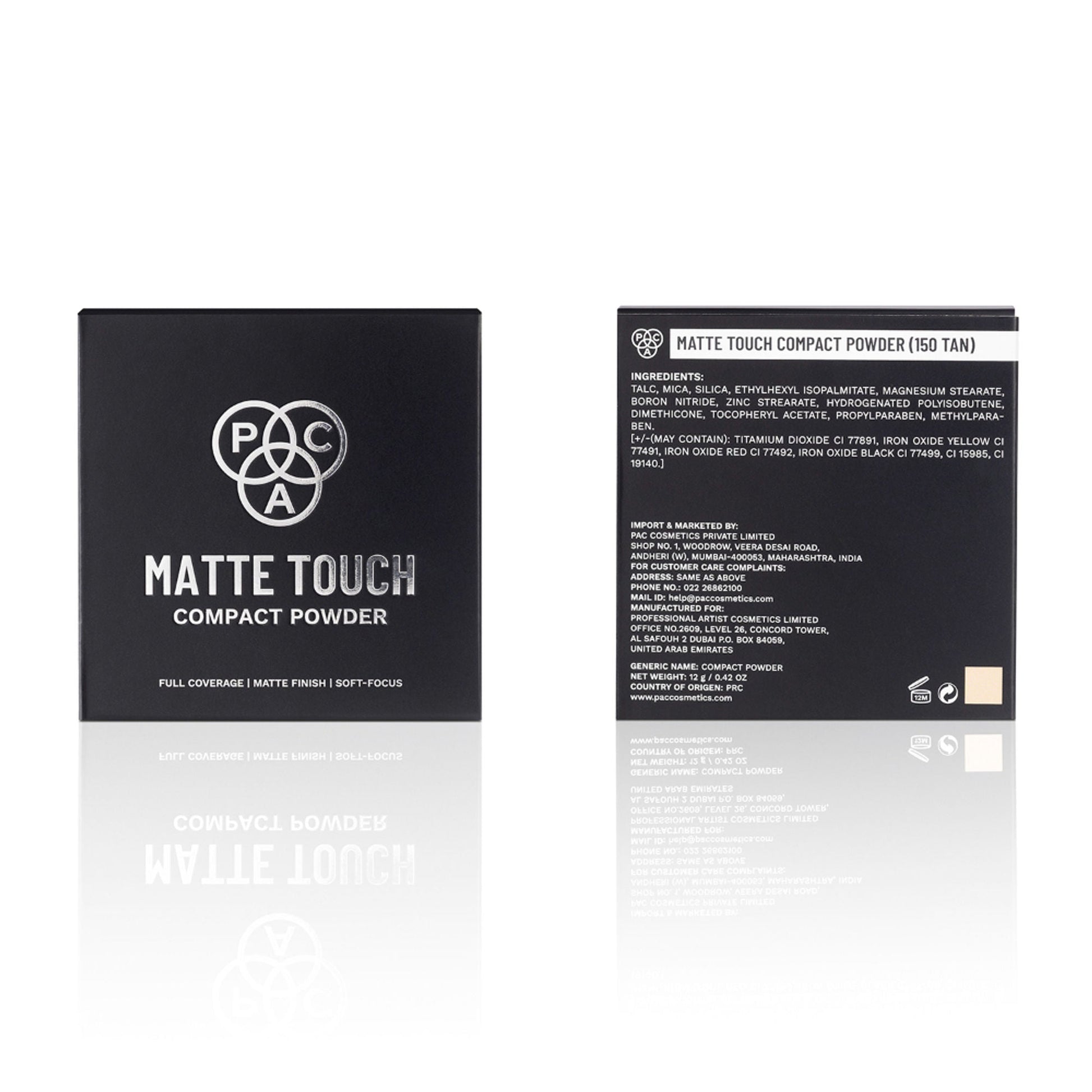 PAC Studio Matte Touch Compact Powder - 150 Tan