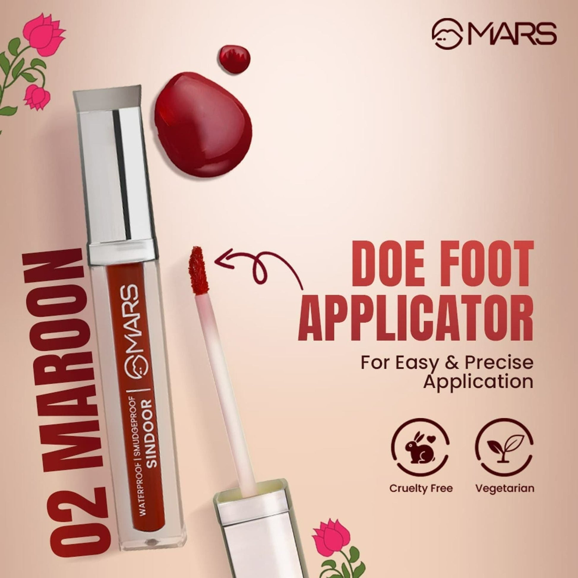 MARS Cosmetics Riwaj Liquid Sindoor - Maroon 