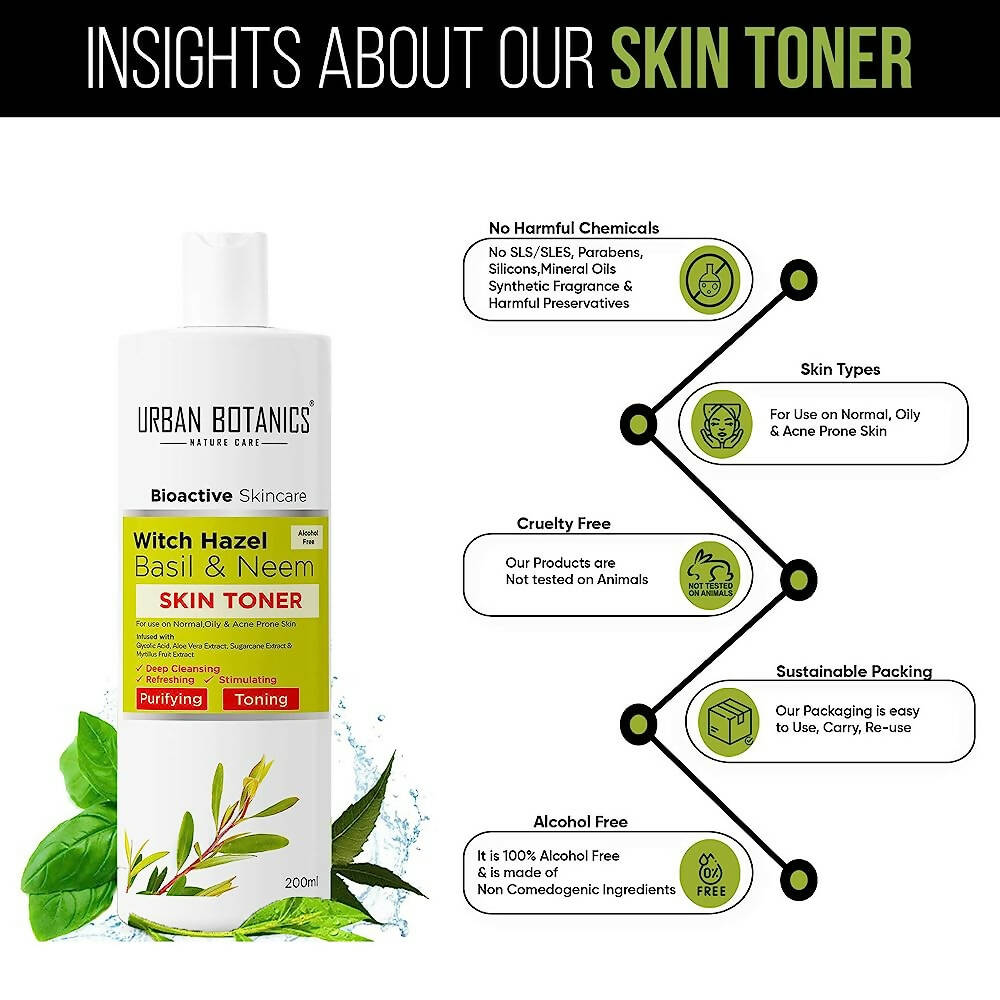 Urban Botanics Alcohol Free Skin Toner for Face  Grab2Buy Urban Botanics Grab2Buy